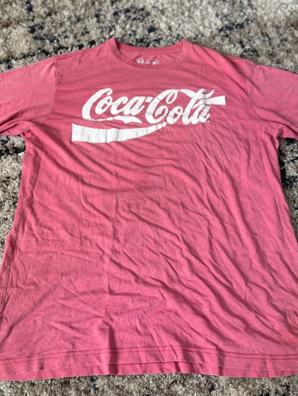 Coca-Cola Script Logo Tee Pink L